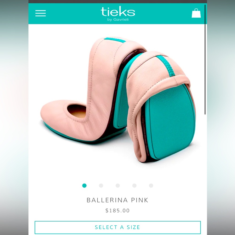 Rare NWOT Ballerinas Pink Tieks- NEVER WORN with all accessories